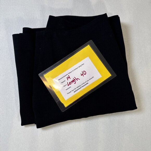 Sara Sturgeon Black Wool Lined Long Skirt Size3 Lined Career Office Classic - Picture 8 of 9